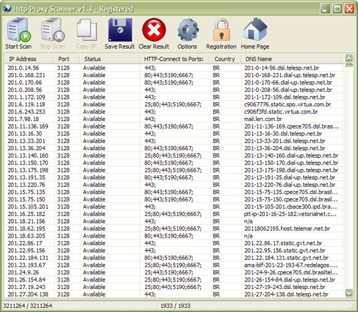 Http Proxy Scanner 1.6.0