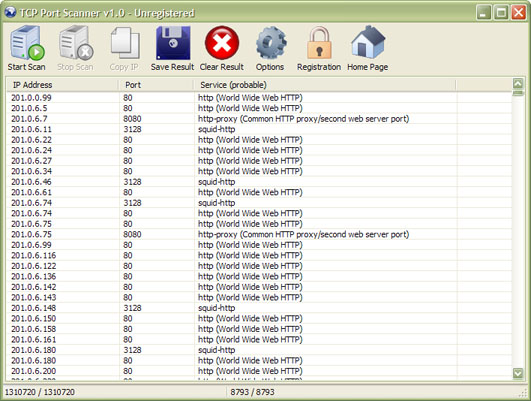 Click to view Tcp Port Scanner 1.5.0 screenshot