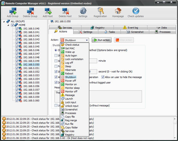 Remote Computer Manager screen shot